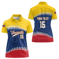 Custom Venezuela Baseball Champions Women Polo Shirt Vinotinto Glory 2026