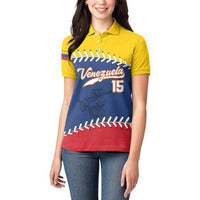 Custom Venezuela Baseball Champions Women Polo Shirt Vinotinto Glory 2026
