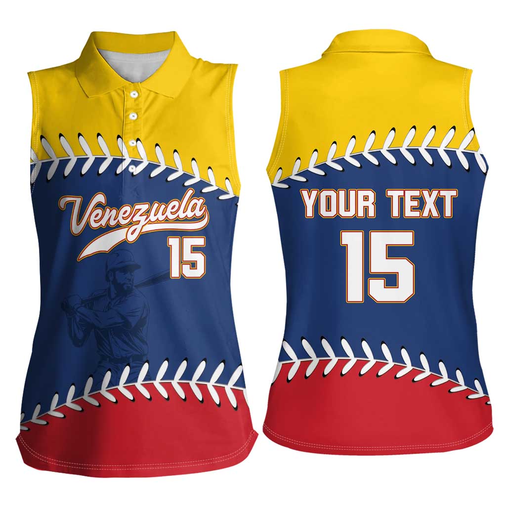 Custom Venezuela Baseball Champions Women Sleeveless Polo Shirt Vinotinto Glory 2026