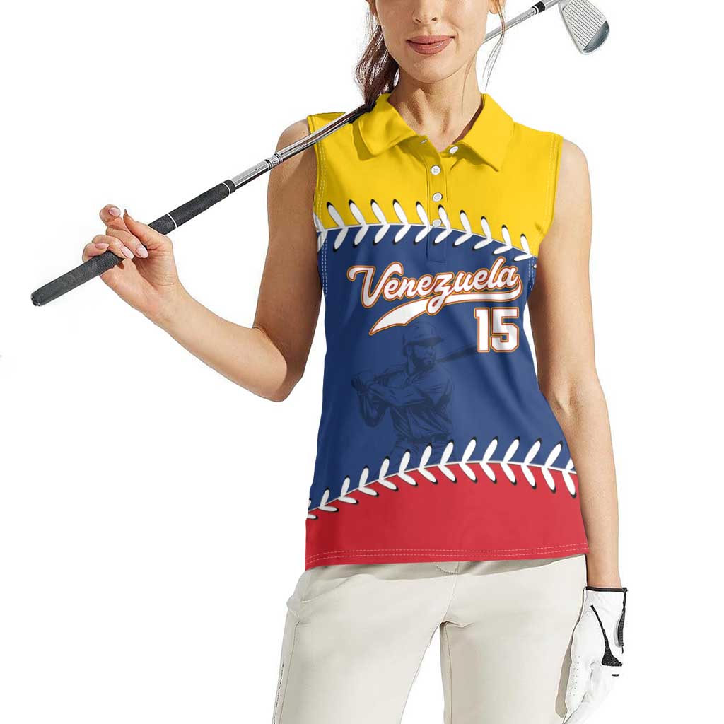 Custom Venezuela Baseball Champions Women Sleeveless Polo Shirt Vinotinto Glory 2026