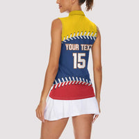 Custom Venezuela Baseball Champions Women Sleeveless Polo Shirt Vinotinto Glory 2026
