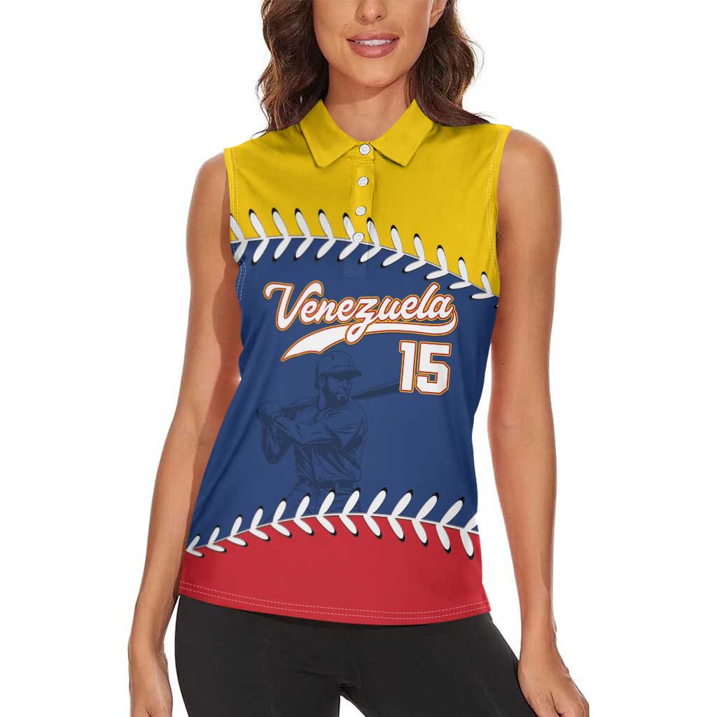 Custom Venezuela Baseball Champions Women Sleeveless Polo Shirt Vinotinto Glory 2026