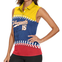 Custom Venezuela Baseball Champions Women Sleeveless Polo Shirt Vinotinto Glory 2026