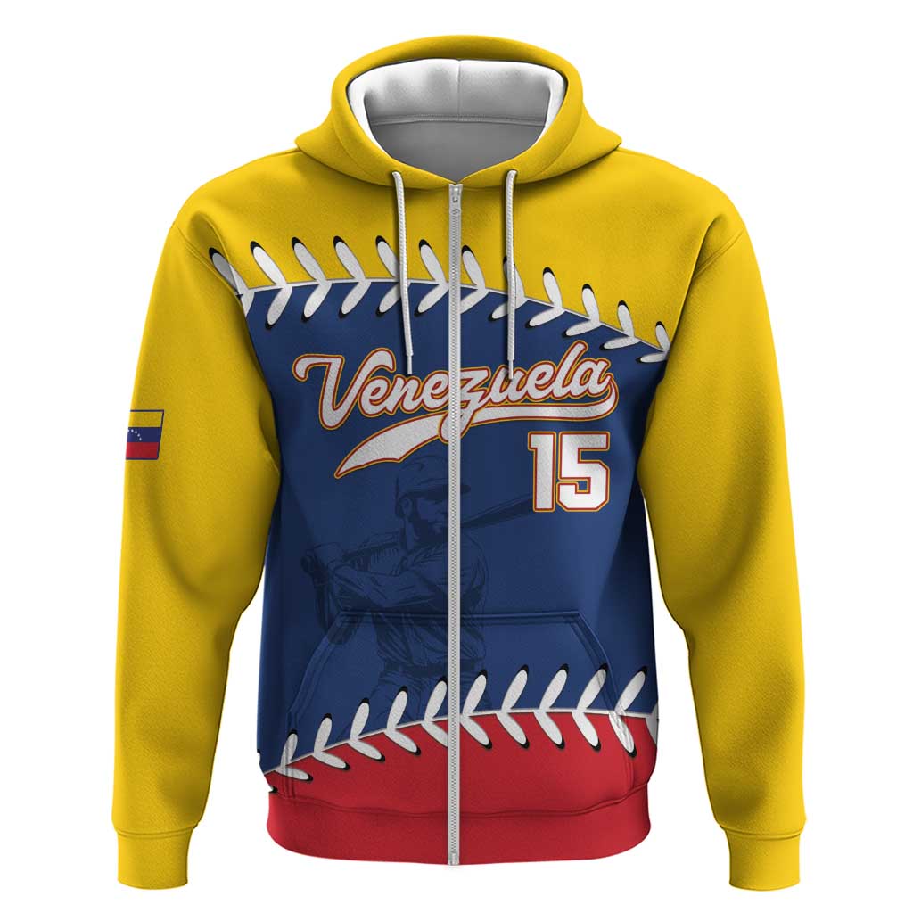 Custom Venezuela Baseball Champions Zip Hoodie Vinotinto Glory 2026