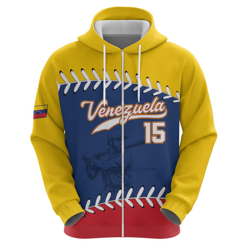 Custom Venezuela Baseball Champions Zip Hoodie Vinotinto Glory 2026