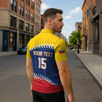 Custom Venezuela Baseball Champions Zipper Polo Shirt Vinotinto Glory 2026