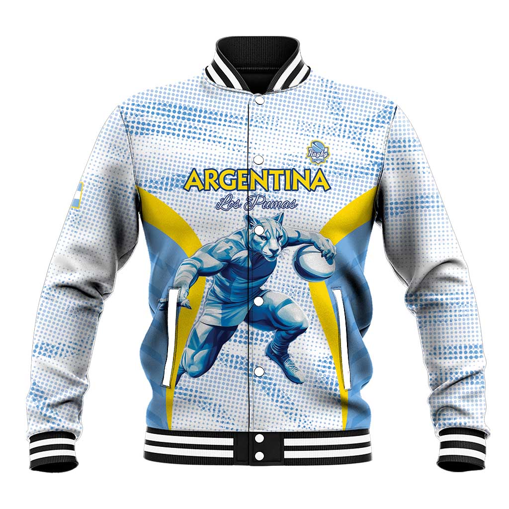 Argentina Rugby Custom Baseball Jacket Pumas Mascot - Sporty Style
