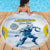 Argentina Rugby Custom Beach Blanket Pumas Mascot - Sporty Style