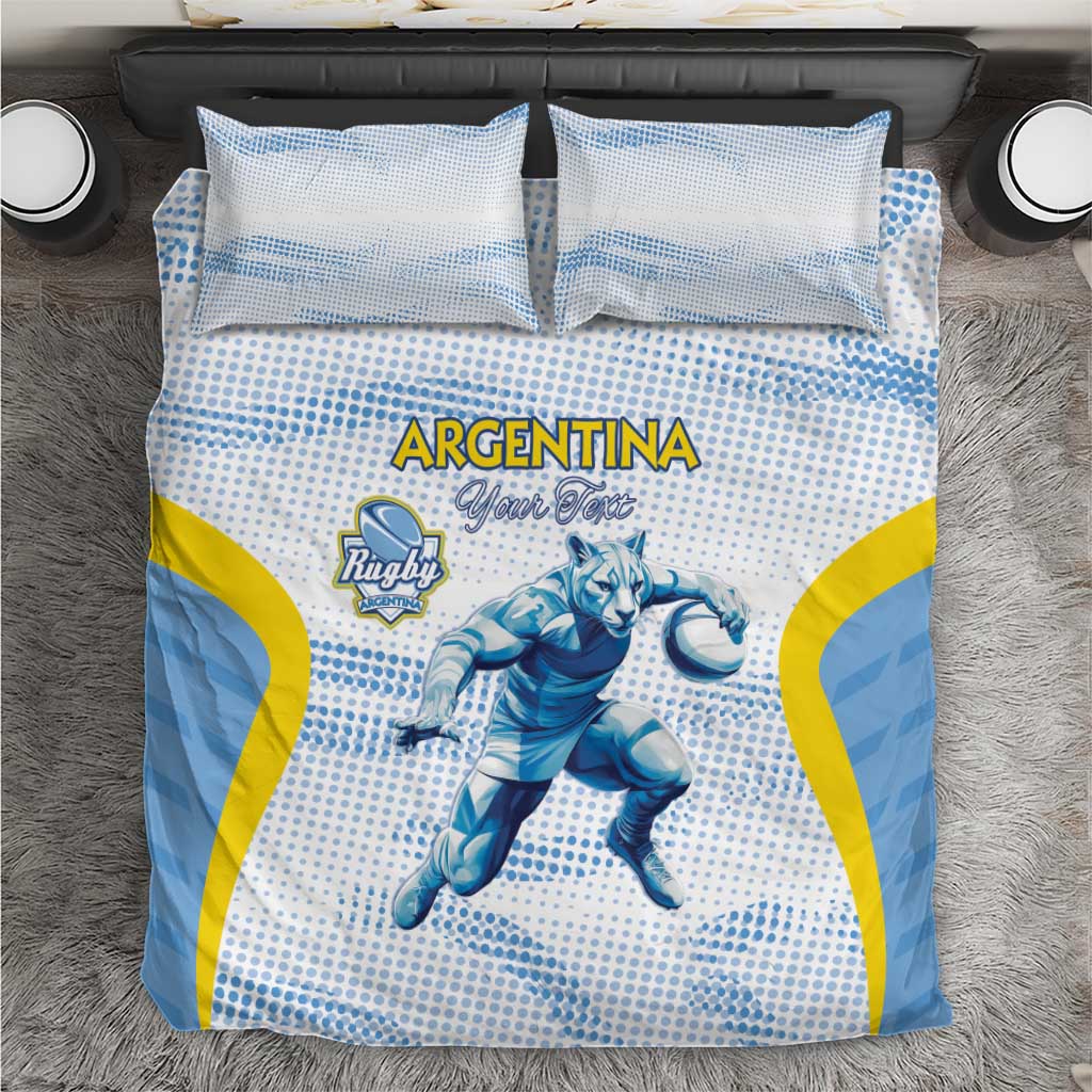 Argentina Rugby Custom Bedding Set Pumas Mascot - Sporty Style