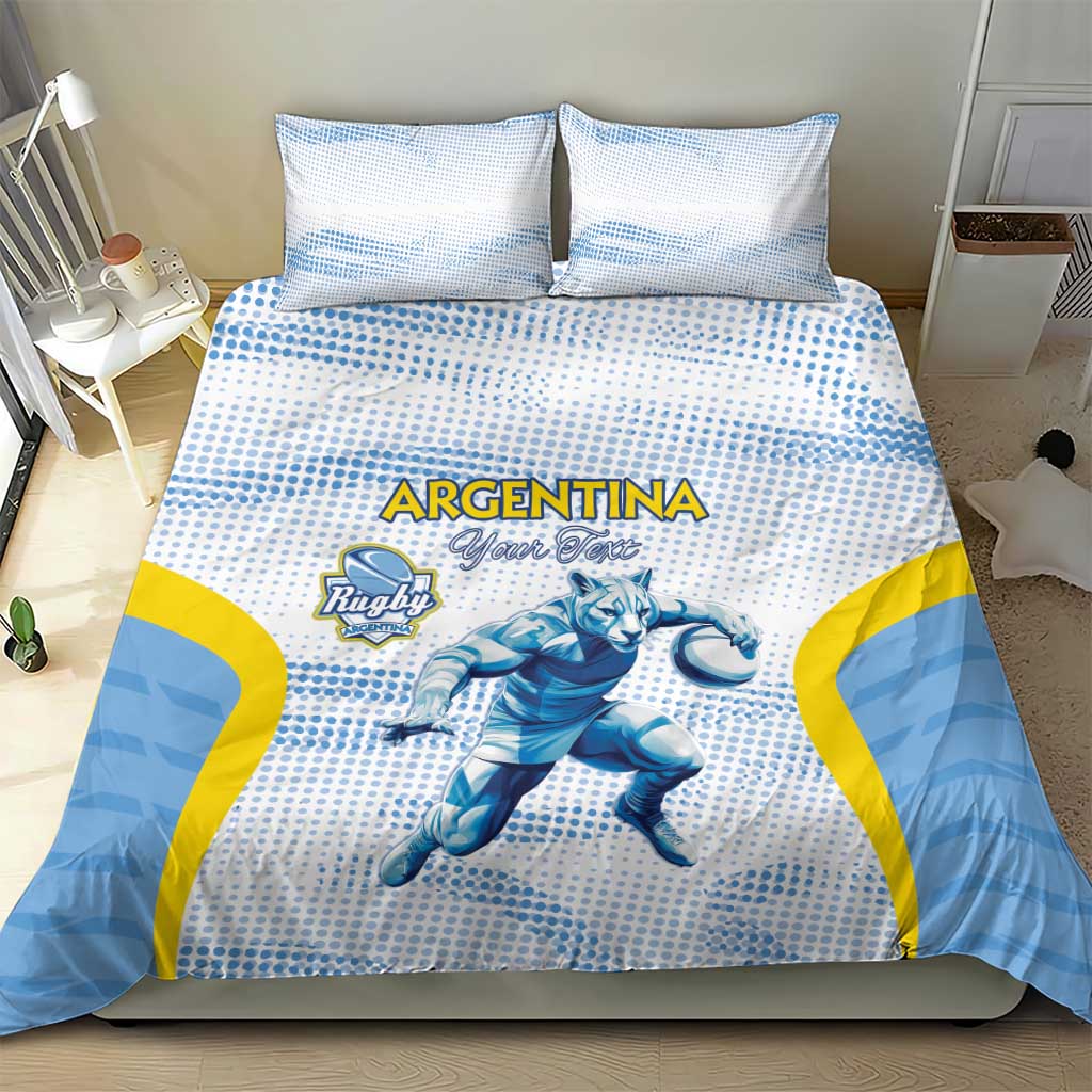 Argentina Rugby Custom Bedding Set Pumas Mascot - Sporty Style