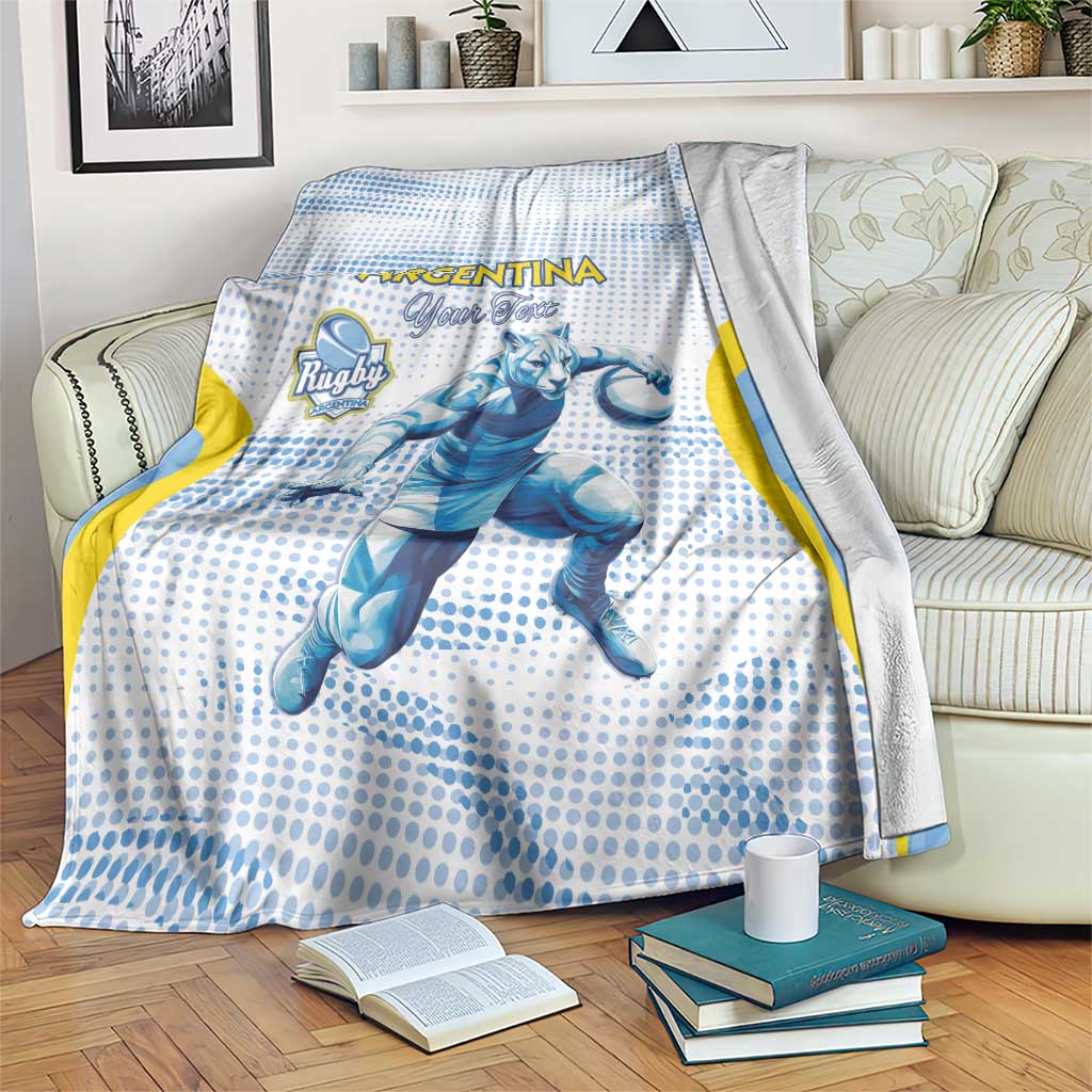 Argentina Rugby Custom Blanket Pumas Mascot - Sporty Style