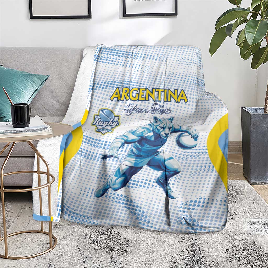 Argentina Rugby Custom Blanket Pumas Mascot - Sporty Style