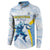 Argentina Rugby Custom Button Sweatshirt Pumas Mascot - Sporty Style