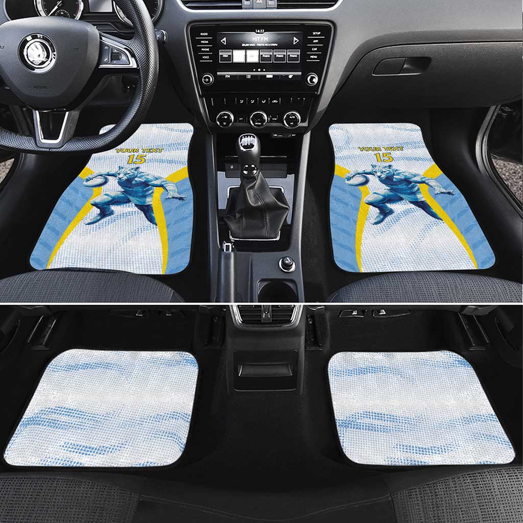 Argentina Rugby Custom Car Mats Pumas Mascot - Sporty Style