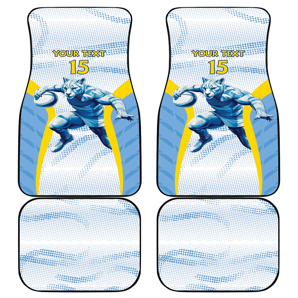 Argentina Rugby Custom Car Mats Pumas Mascot - Sporty Style