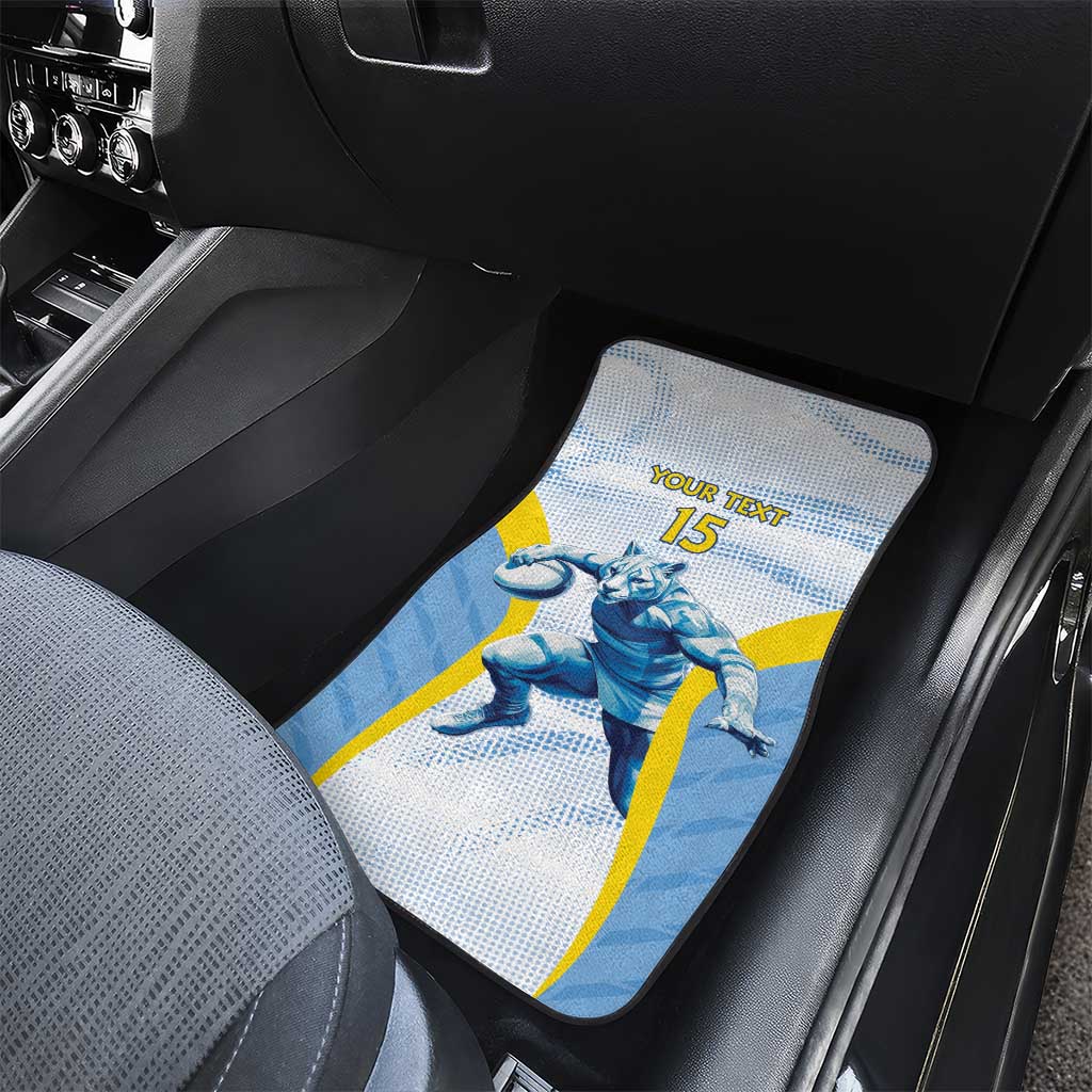 Argentina Rugby Custom Car Mats Pumas Mascot - Sporty Style