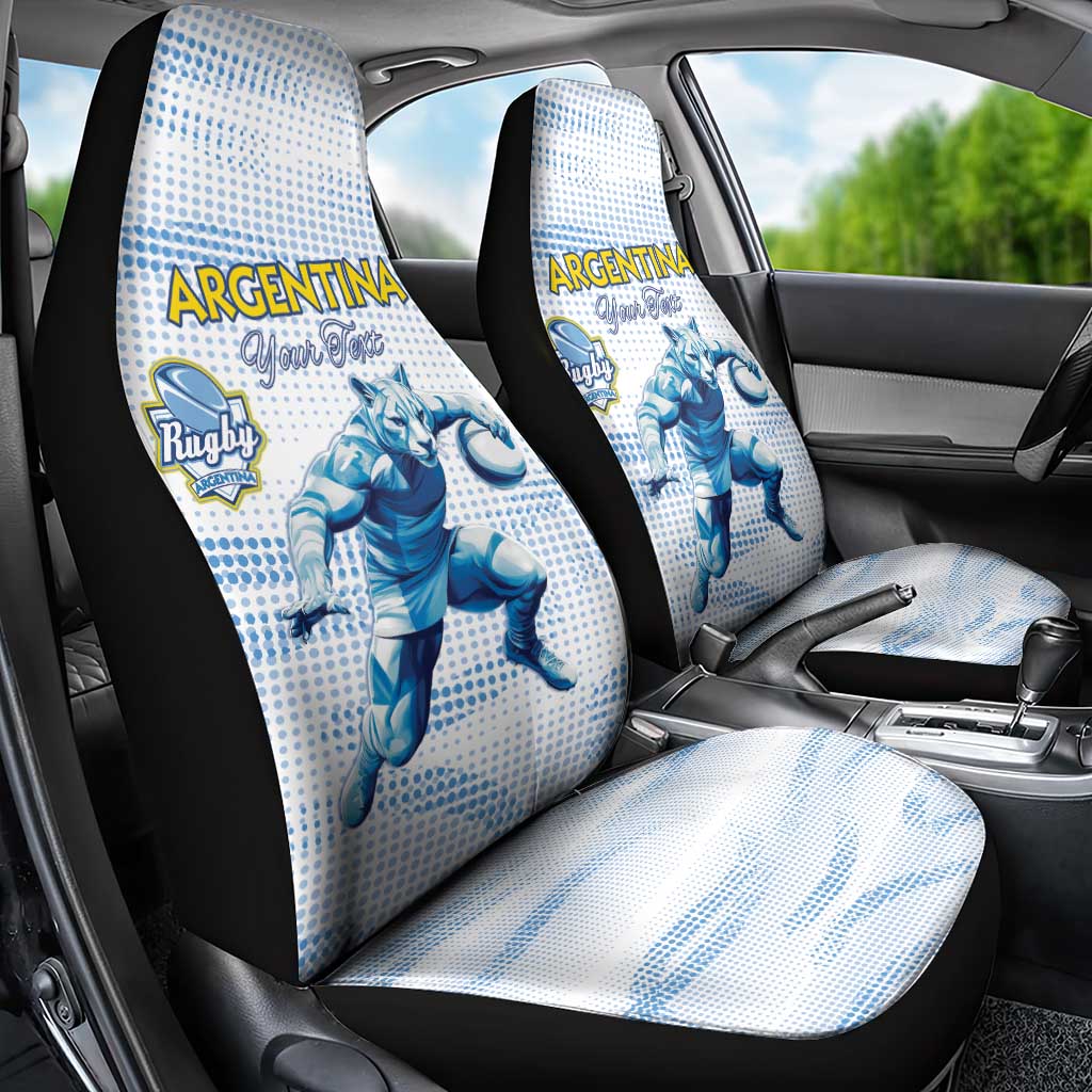 Argentina Rugby Custom Car Seat Cover Pumas Mascot - Sporty Style