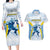 Argentina Rugby Custom Couples Matching Long Sleeve Bodycon Dress and Hawaiian Shirt Pumas Mascot - Sporty Style
