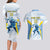 Argentina Rugby Custom Couples Matching Long Sleeve Bodycon Dress and Hawaiian Shirt Pumas Mascot - Sporty Style
