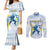 Argentina Rugby Custom Couples Matching Mermaid Dress and Long Sleeve Button Shirt Pumas Mascot - Sporty Style