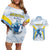 Argentina Rugby Custom Couples Matching Off Shoulder Short Dress and Hawaiian Shirt Pumas Mascot - Sporty Style
