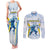 Argentina Rugby Custom Couples Matching Tank Maxi Dress and Long Sleeve Button Shirt Pumas Mascot - Sporty Style