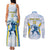 Argentina Rugby Custom Couples Matching Tank Maxi Dress and Long Sleeve Button Shirt Pumas Mascot - Sporty Style