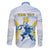 Argentina Rugby Custom Family Matching Off The Shoulder Long Sleeve Dress and Hawaiian Shirt Pumas Mascot - Sporty Style