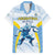 Argentina Rugby Custom Family Matching Off Shoulder Maxi Dress and Hawaiian Shirt Pumas Mascot - Sporty Style