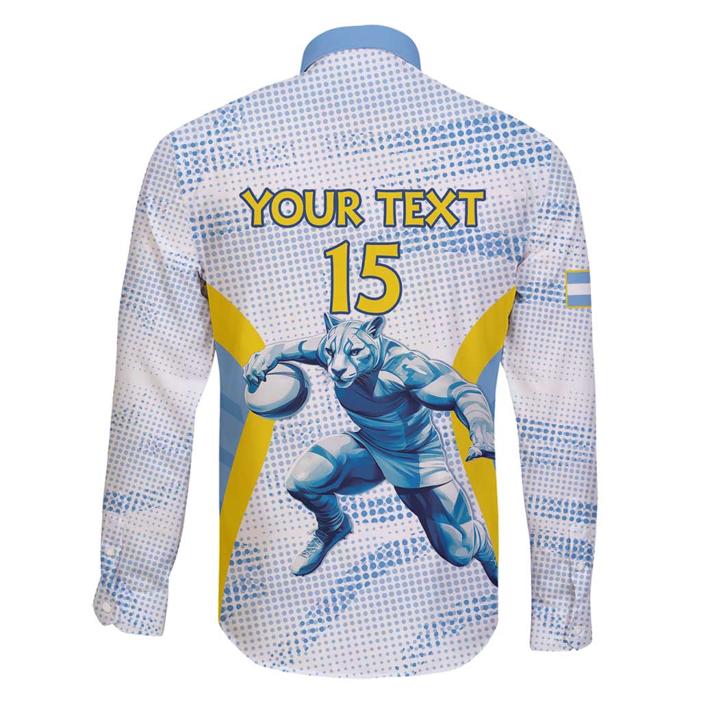 Argentina Rugby Custom Family Matching Puletasi and Hawaiian Shirt Pumas Mascot - Sporty Style