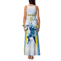 Argentina Rugby Custom Family Matching Tank Maxi Dress and Hawaiian Shirt Pumas Mascot - Sporty Style