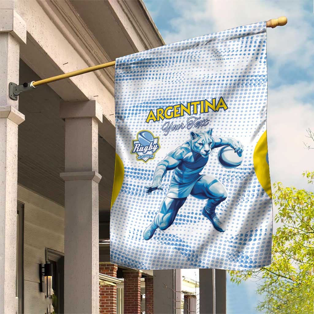 Argentina Rugby Custom Garden Flag Pumas Mascot - Sporty Style