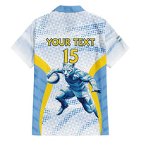 Argentina Rugby Custom Hawaiian Shirt Pumas Mascot - Sporty Style