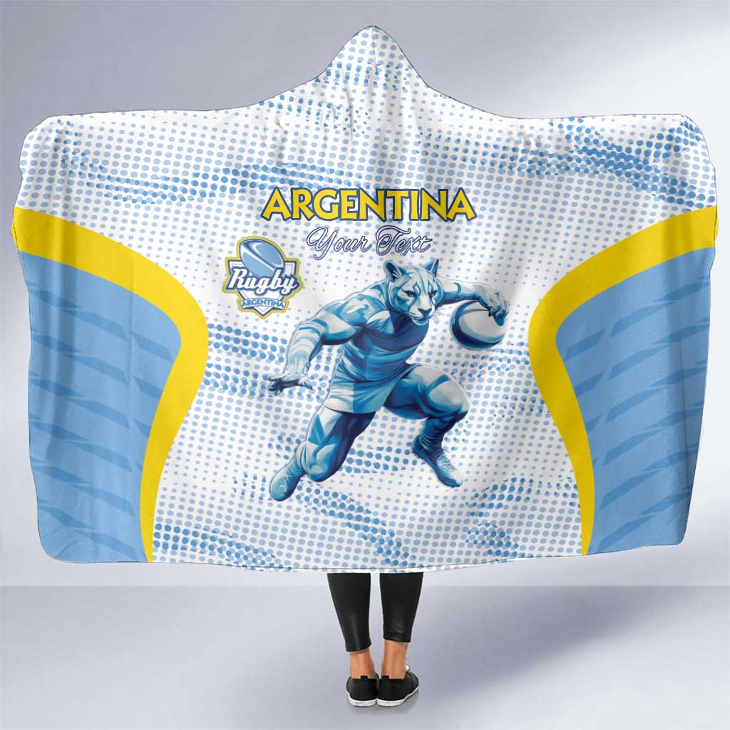 Argentina Rugby Custom Hooded Blanket Pumas Mascot - Sporty Style