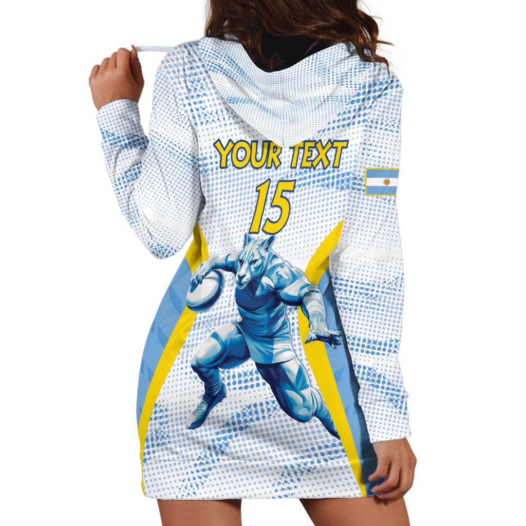 Argentina Rugby Custom Hoodie Dress Pumas Mascot - Sporty Style