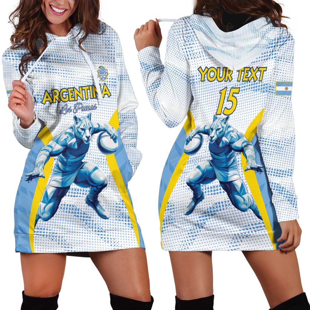 Argentina Rugby Custom Hoodie Dress Pumas Mascot - Sporty Style