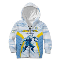 Argentina Rugby Custom Kid Hoodie Pumas Mascot - Sporty Style