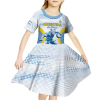 Argentina Rugby Custom Kid Short Sleeve Dress Pumas Mascot - Sporty Style