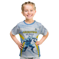 Argentina Rugby Custom Kid T Shirt Pumas Mascot - Sporty Style