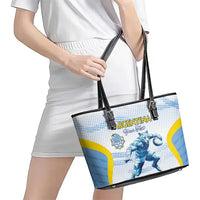 Argentina Rugby Custom Leather Tote Bag Pumas Mascot - Sporty Style