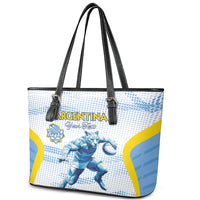 Argentina Rugby Custom Leather Tote Bag Pumas Mascot - Sporty Style
