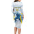 Argentina Rugby Custom Long Sleeve Bodycon Dress Pumas Mascot - Sporty Style