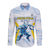 Argentina Rugby Custom Long Sleeve Button Shirt Pumas Mascot - Sporty Style
