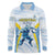 Argentina Rugby Custom Long Sleeve Polo Shirt Pumas Mascot - Sporty Style