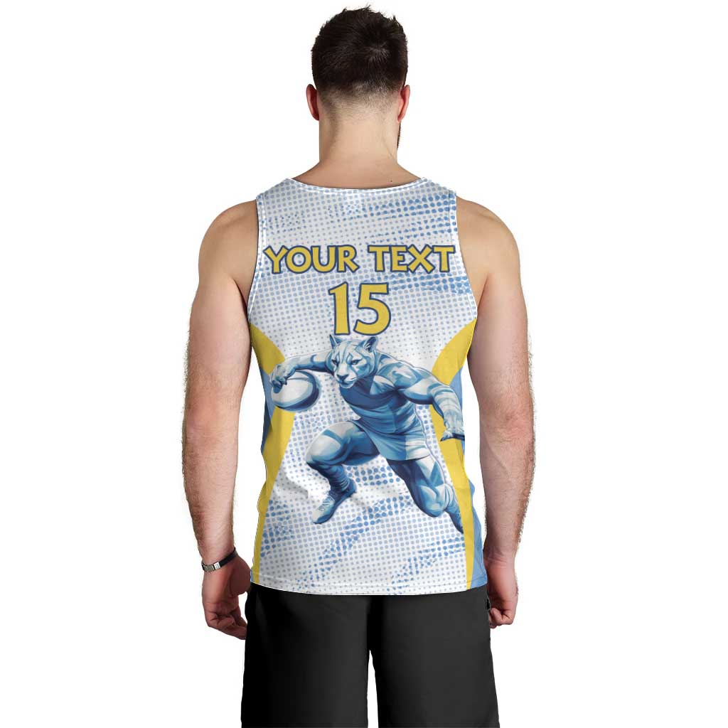 Argentina Rugby Custom Men Tank Top Pumas Mascot - Sporty Style