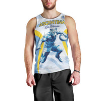 Argentina Rugby Custom Men Tank Top Pumas Mascot - Sporty Style