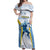 Argentina Rugby Custom Off Shoulder Maxi Dress Pumas Mascot - Sporty Style