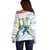 Argentina Rugby Custom Off Shoulder Sweater Pumas Mascot - Sporty Style