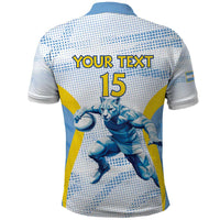 Argentina Rugby Custom Polo Shirt Pumas Mascot - Sporty Style