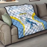 Argentina Rugby Custom Quilt Pumas Mascot - Sporty Style